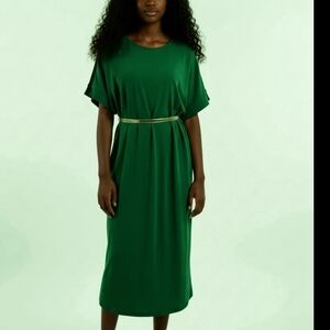Fred David Classic Green Midi Dress